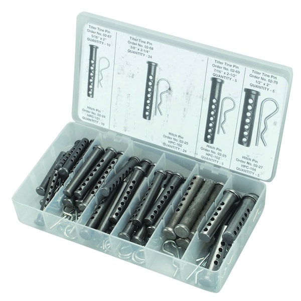 Tine Pine / Hair Clip Assortment (88 pieces) 5" x9" x2"